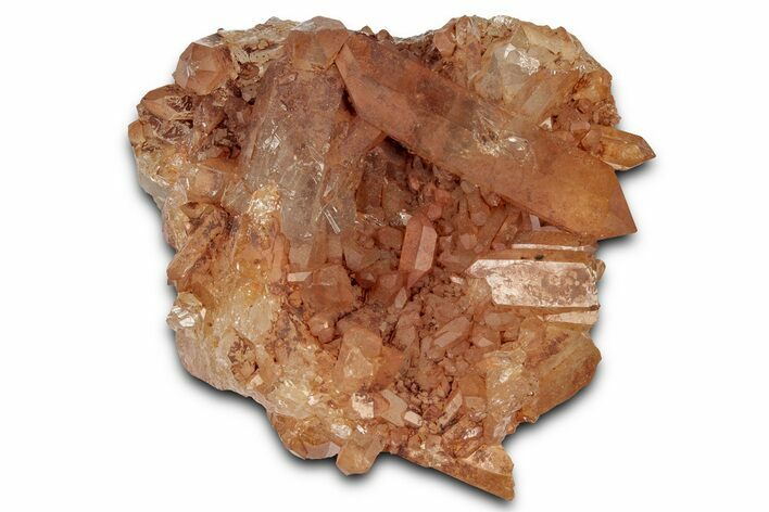 Tangerine Quartz Crystal Cluster - Brazil #328913